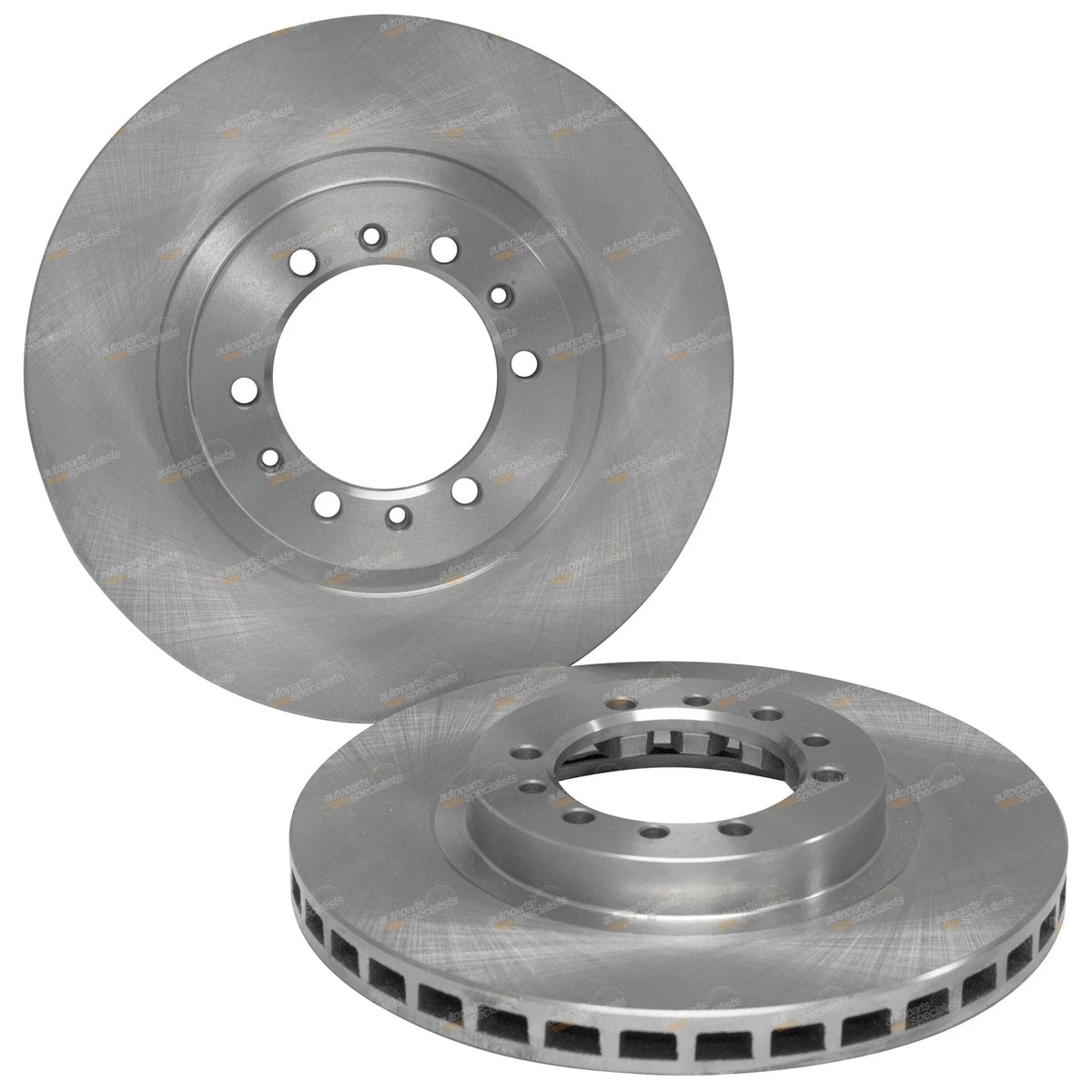 2 Front Disc Brake Rotors for Mitsubishi Challenger PA (2009–2015)