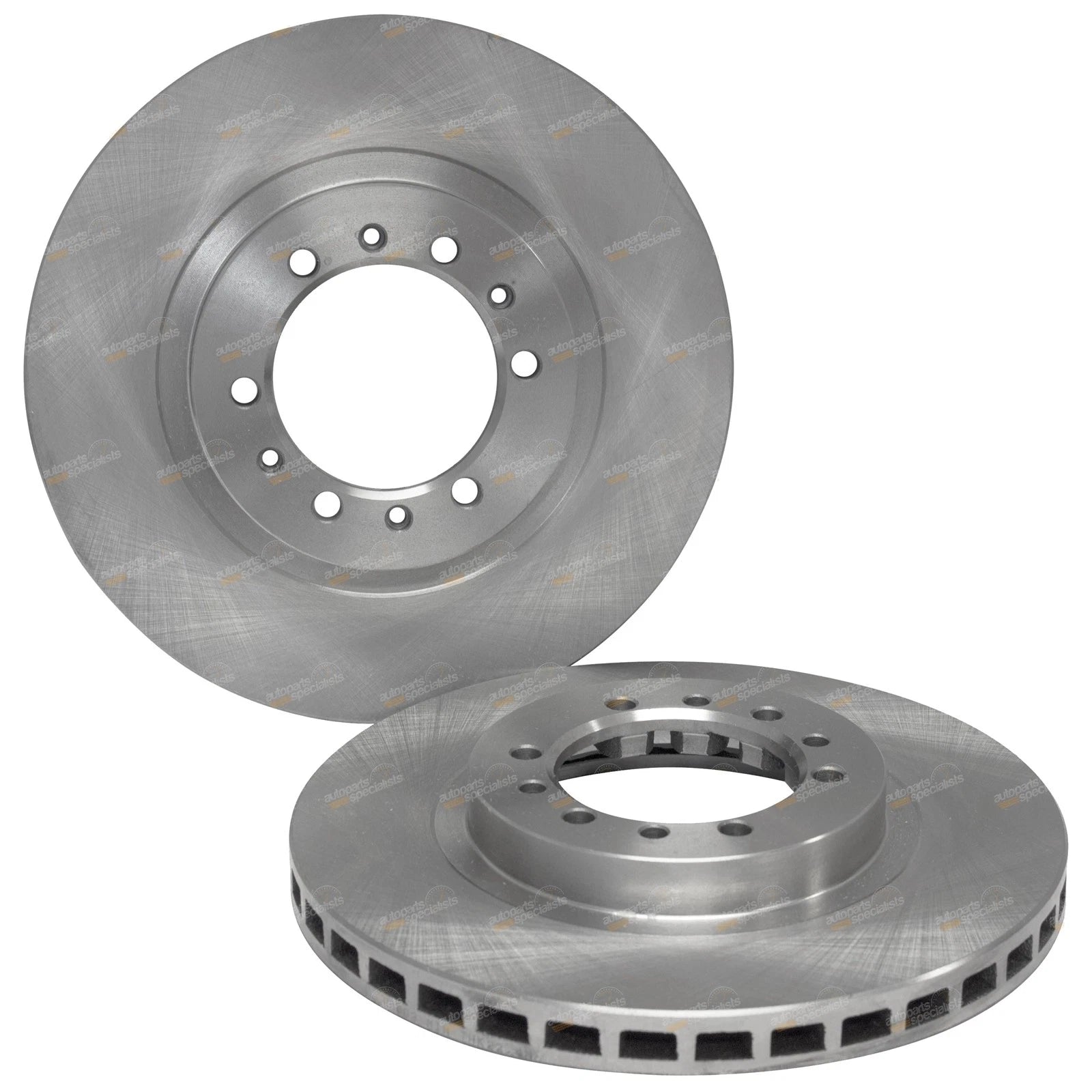 2 Front Disc Brake Rotors for Mitsubishi Challenger PA (2009–2015)