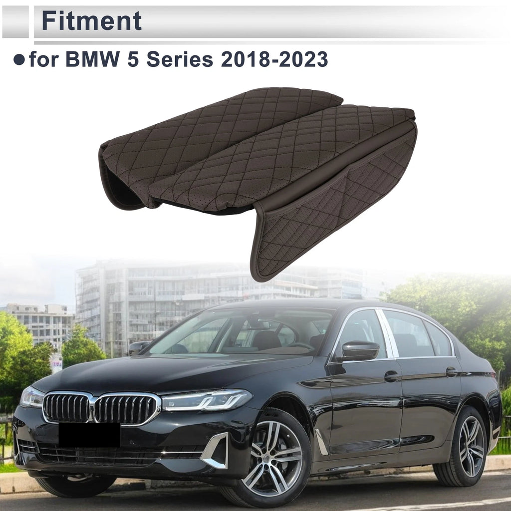 Car Center Console Cover with Storage Bag for BMW 5 Series (2018–2023)