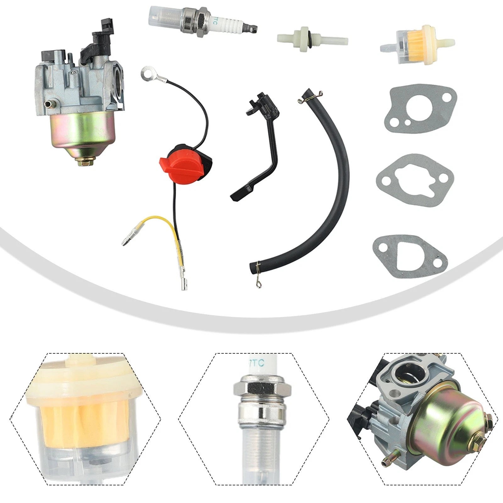 Carburettor for Ruixing 127 (Fuel Filter Gaskets)