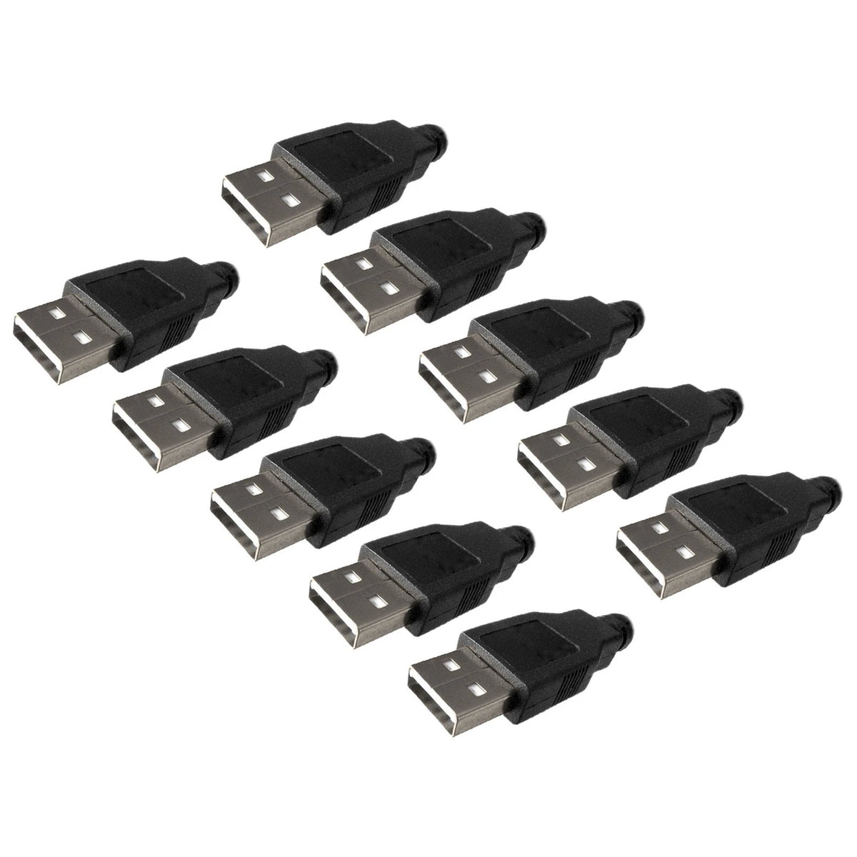 10X USB 2.0 Male Connector A Type 4Pin for Various Applications