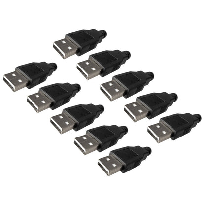 10X USB 2.0 Male Connector A Type 4Pin for Various Applications