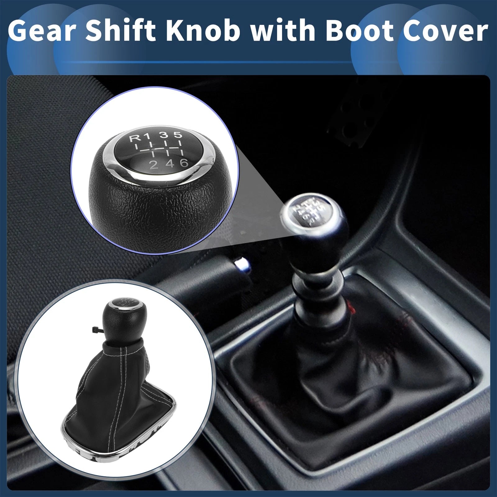Gear Shift Knob with Cover Replacement for Chevrolet Cruze (2011–2015)