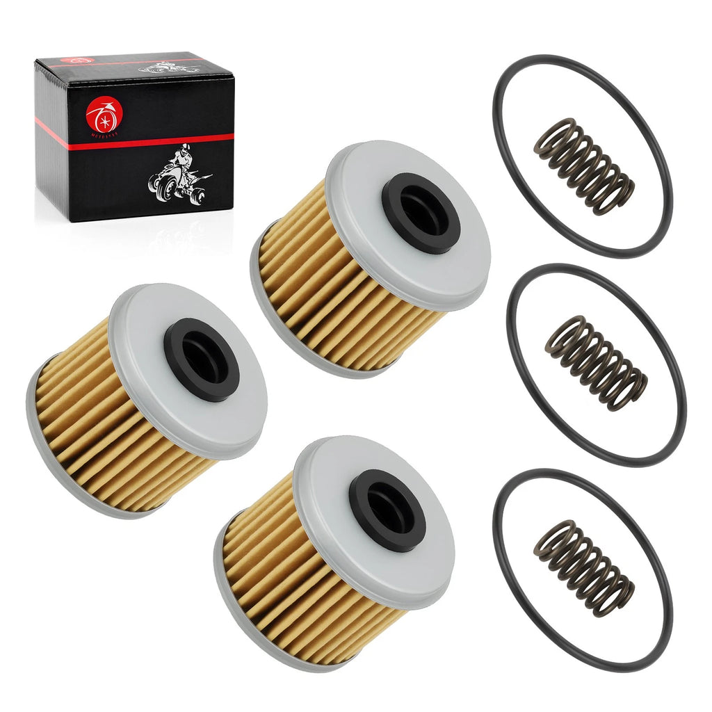 3PCS Oil Filter w/ O-Ring for Honda Sportrax 450 TRX450R (2004–2009)