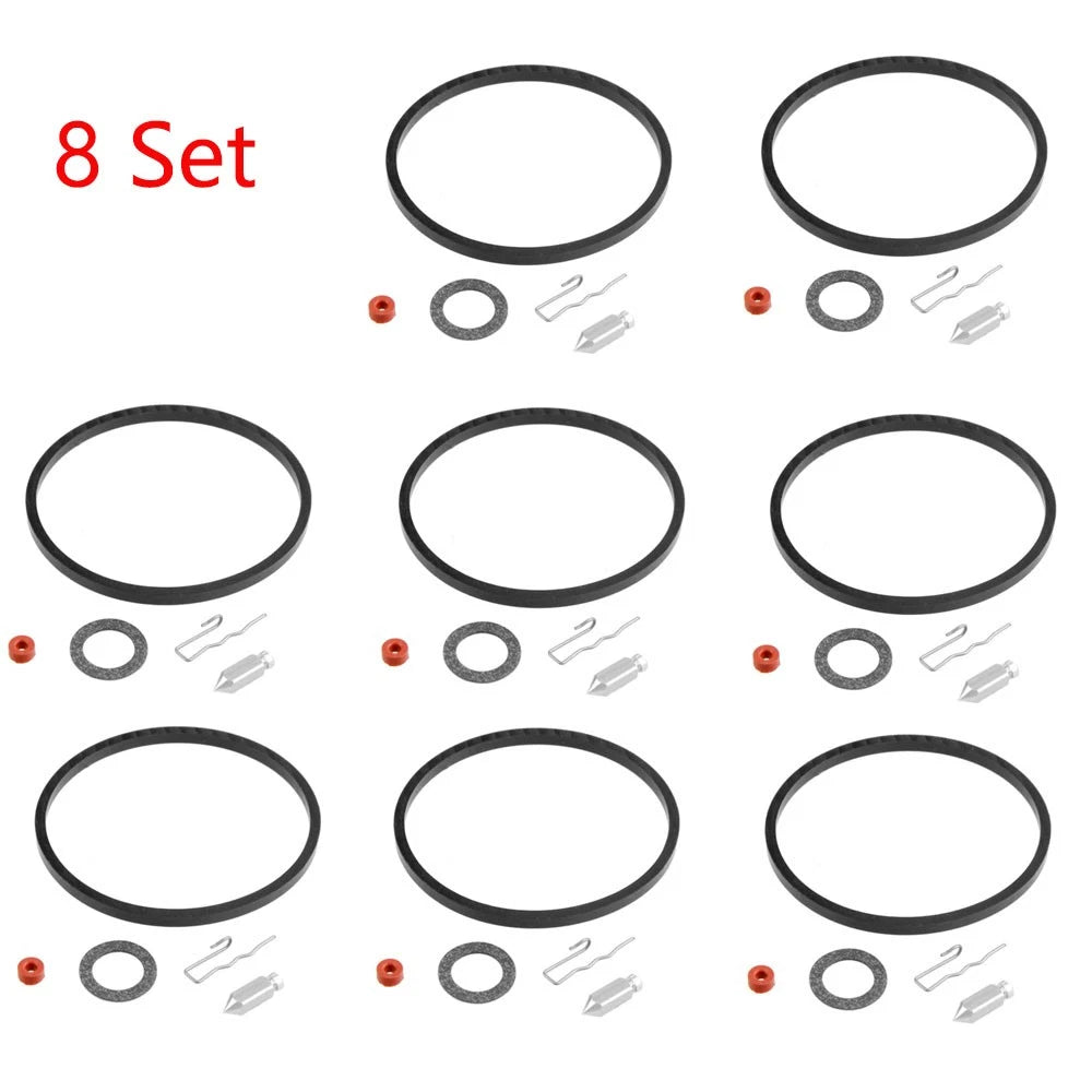 Set of 8 Carburetor Needle Seat Rebuild Kit for Tecumseh 631021 631021A 621021B