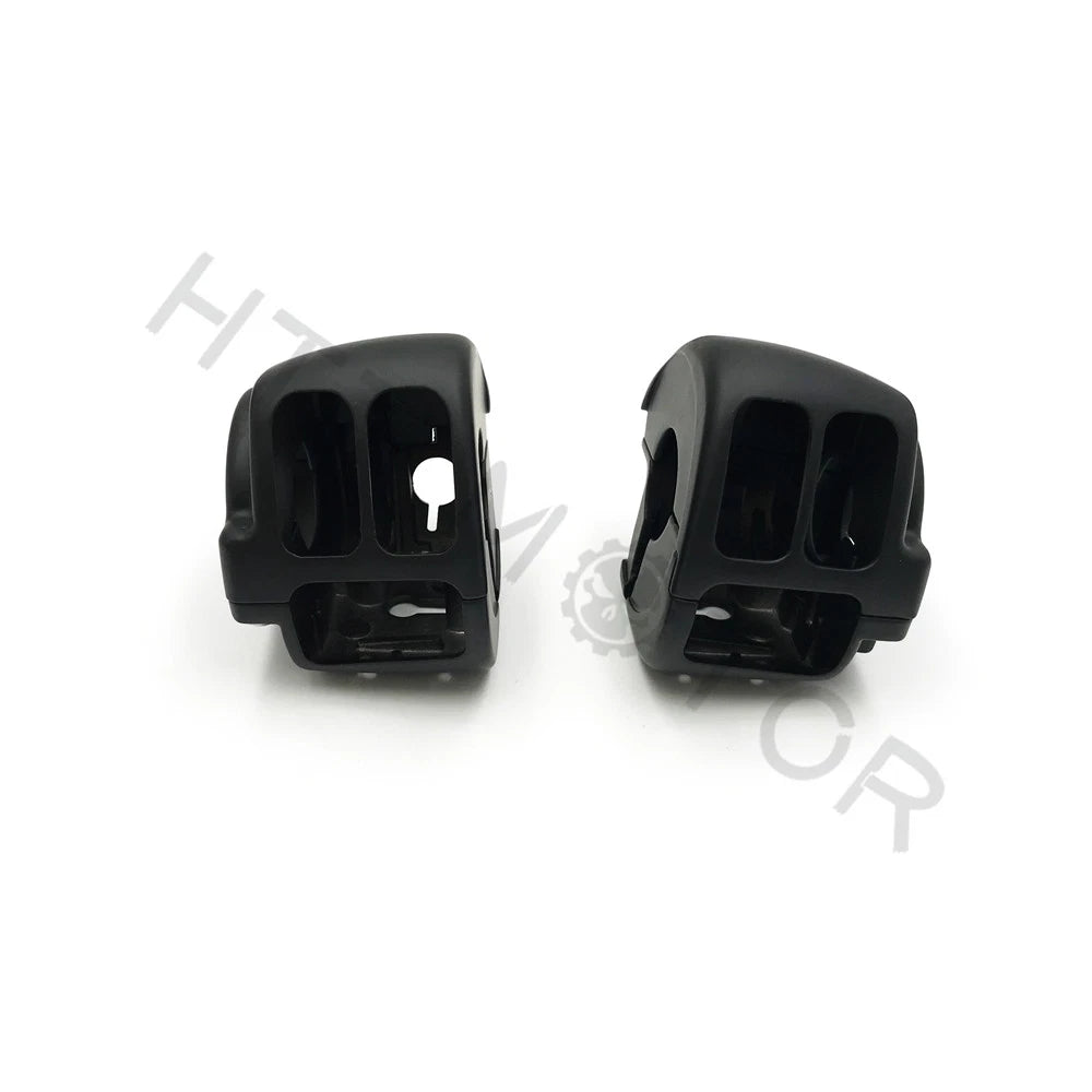 Black Switch Housing Cover Kit for Harley Road King (1996–2013), Dyna (1996–2011), Softail