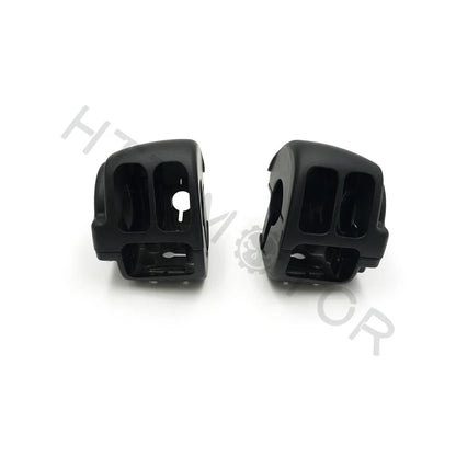 Black Switch Housing Cover Kit for Harley Road King (1996–2013), Dyna (1996–2011), Softail