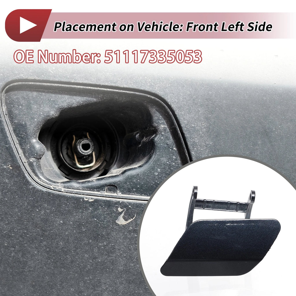 Washer Nozzle Cover Cap Front Left OEM for BMW 740i (2013–2015) Blue