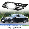 Front Left Bumper Fog Light Cover Replacement for Mercedes-Benz E320 (2003–2009)