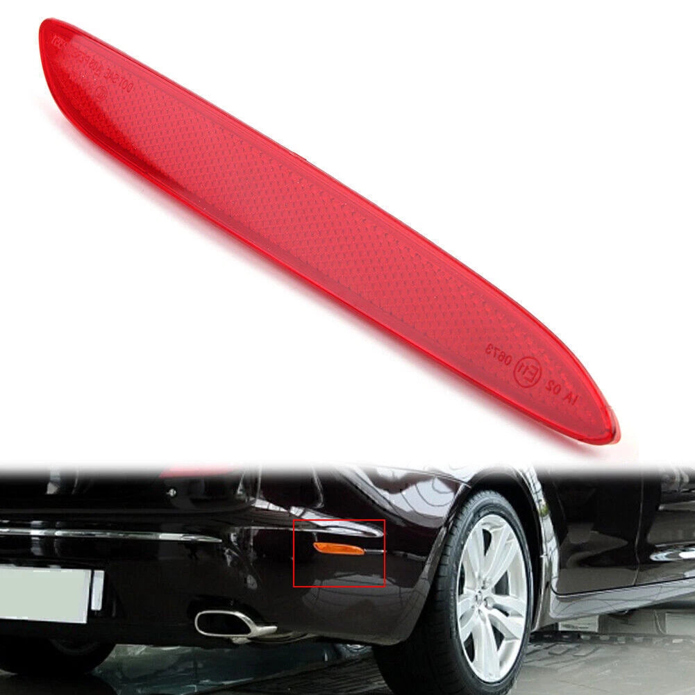 Rear Right Side Bumper Trim Reflector for Jaguar XJ (2010–2017) Red