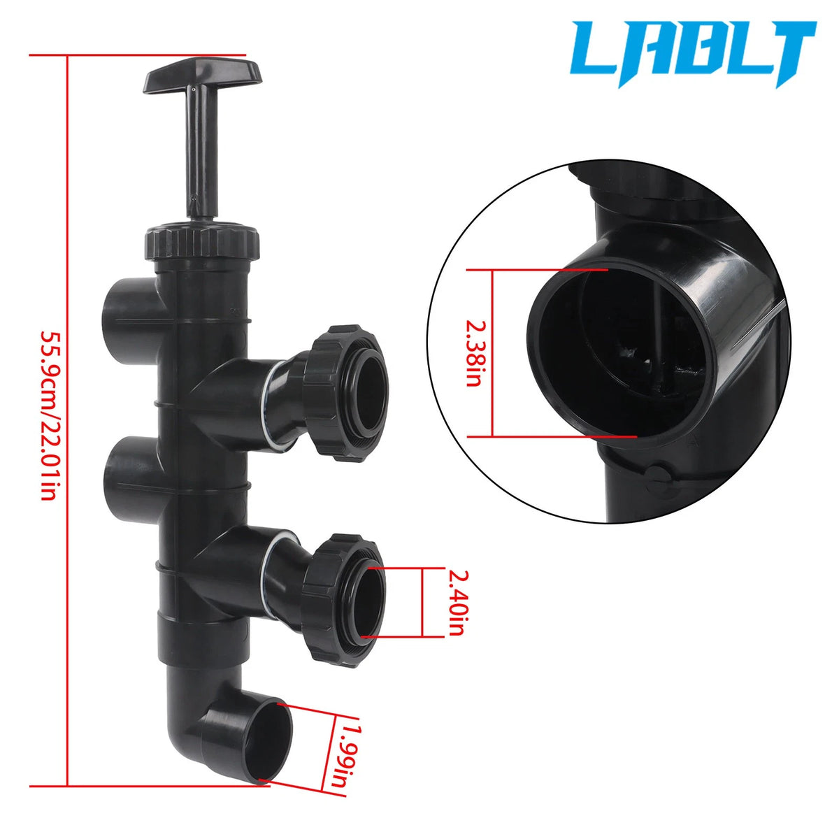Backwash Valve SP0410X602S for ProSeries Sand Filter (2")