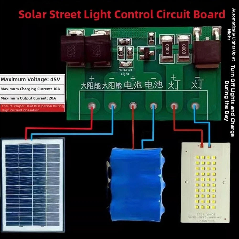 Solar Light Controller 10A for Outdoor Use