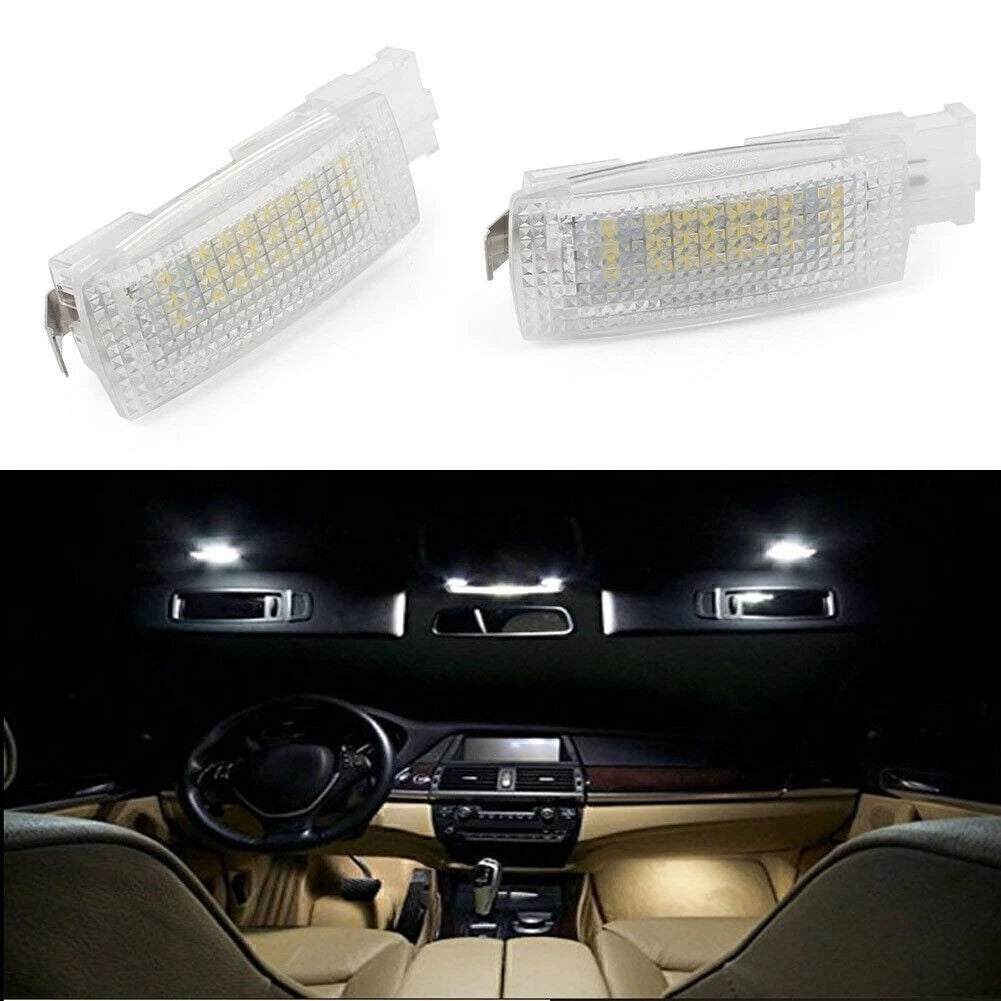2X Error Free LED Vanity Mirror Visor Lights for VW Golf Scirocco Passat