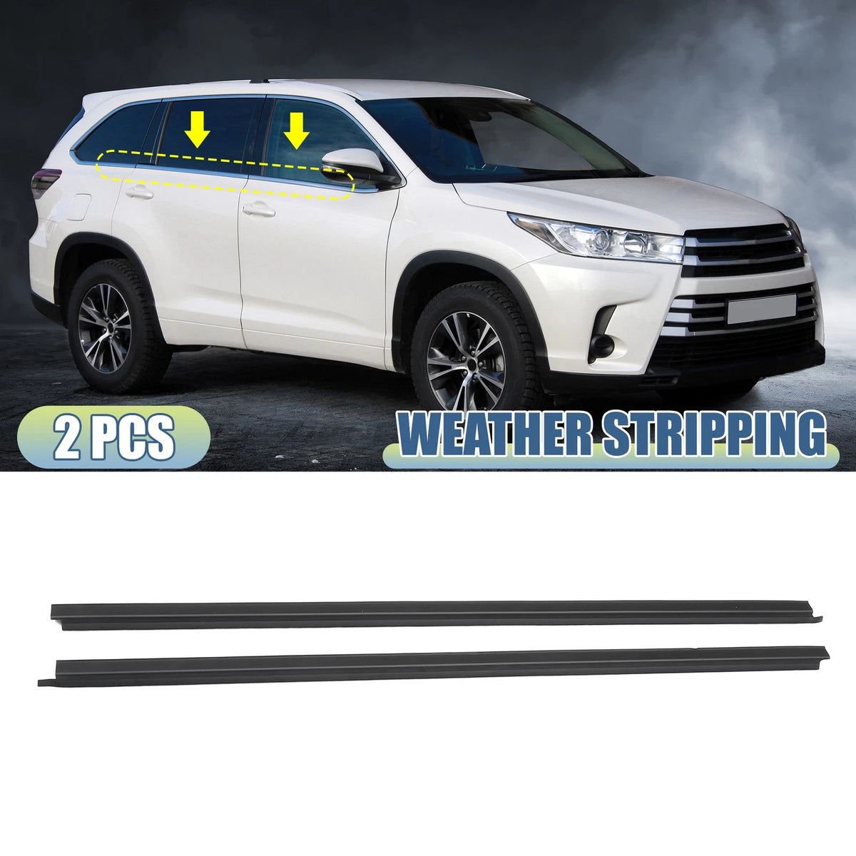 2X Window Glass Seals for Nissan D21 (1986–1997)