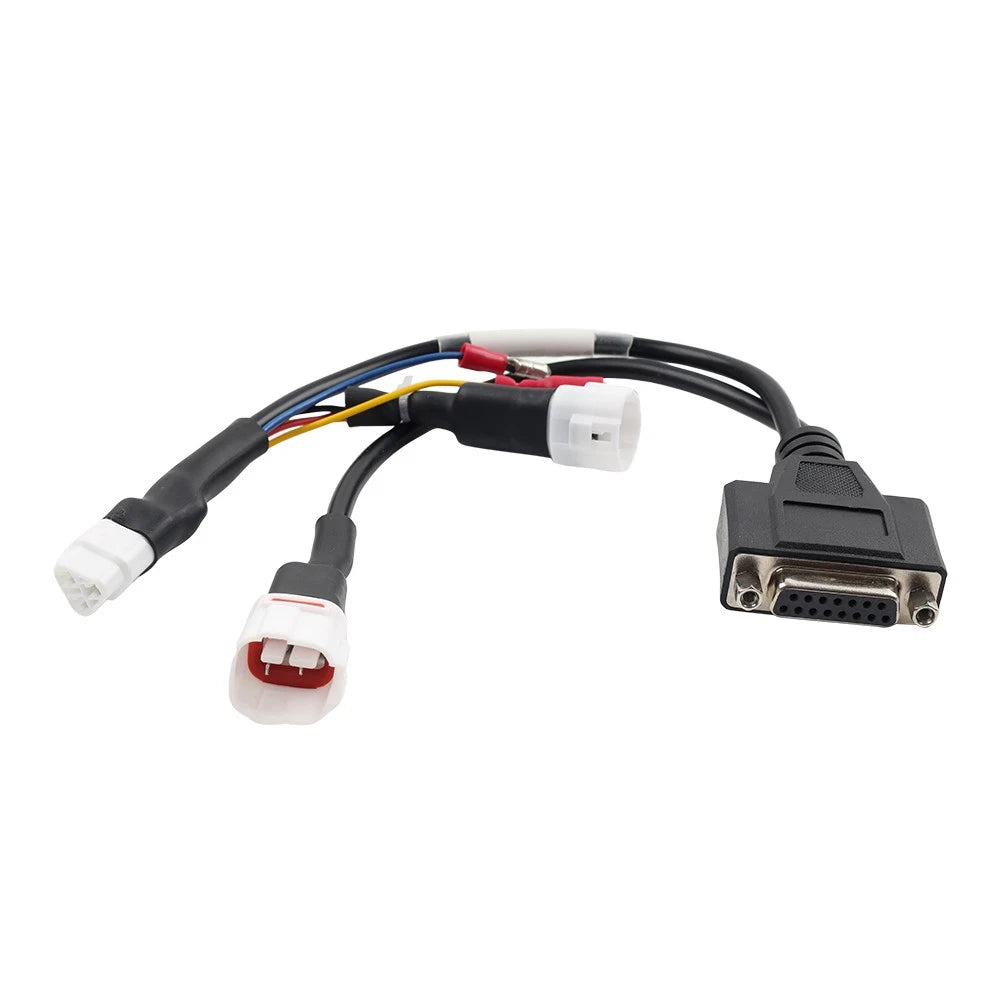 OBD2 Adapter Diagnostic Connector Cable for Yamaha 3 Pin, 4 Pin & Honda 4 Pin