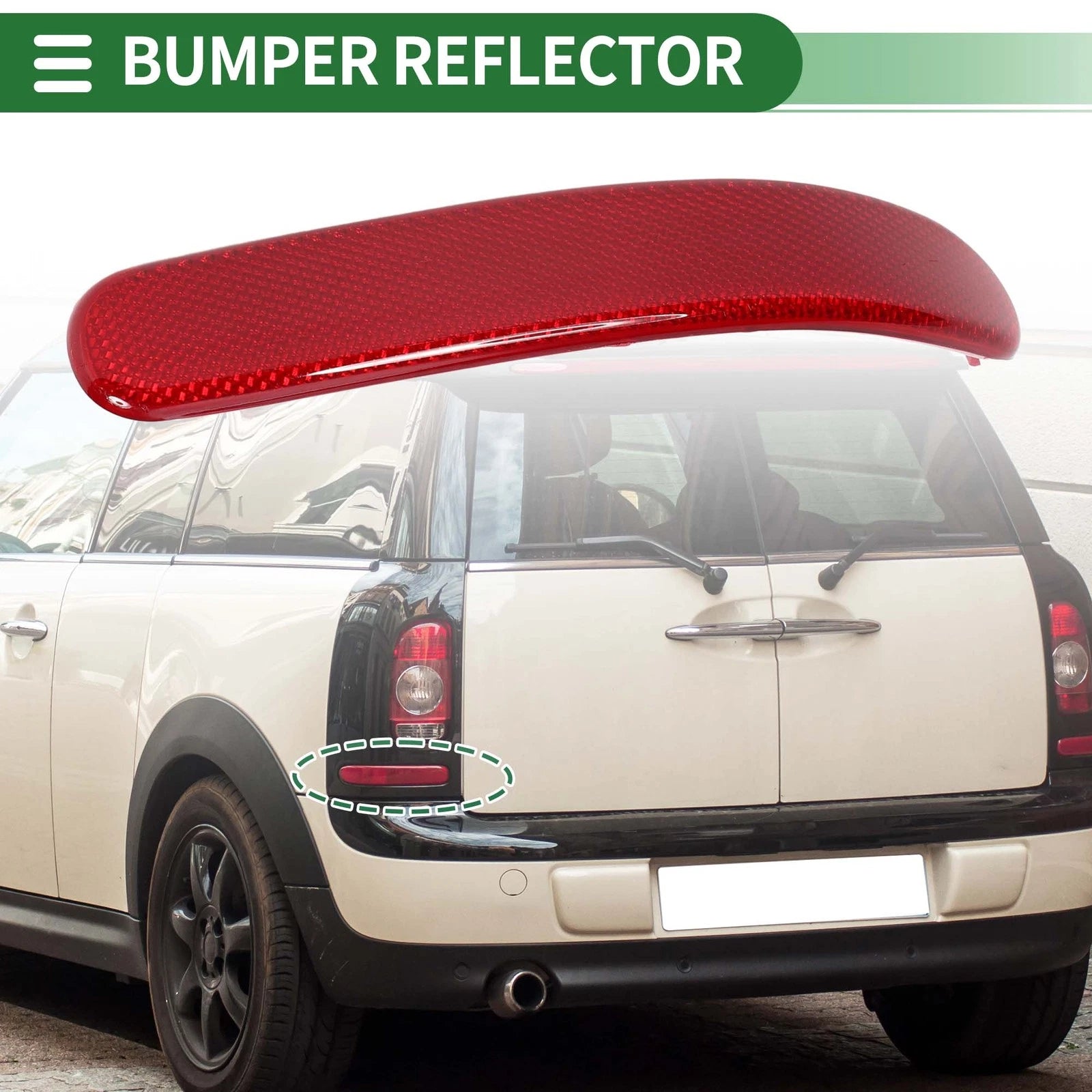 Bumper Reflector Replacement for BMW Mini Cooper Clubman R55 (2008–2014) Rear Left