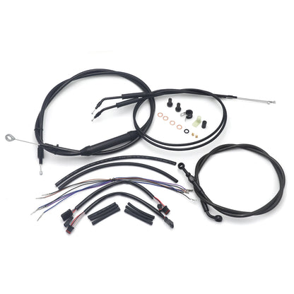 14" Extended Handlebar Cable Line for Harley Dyna Wide Glide, Street Bob (2012–2017)