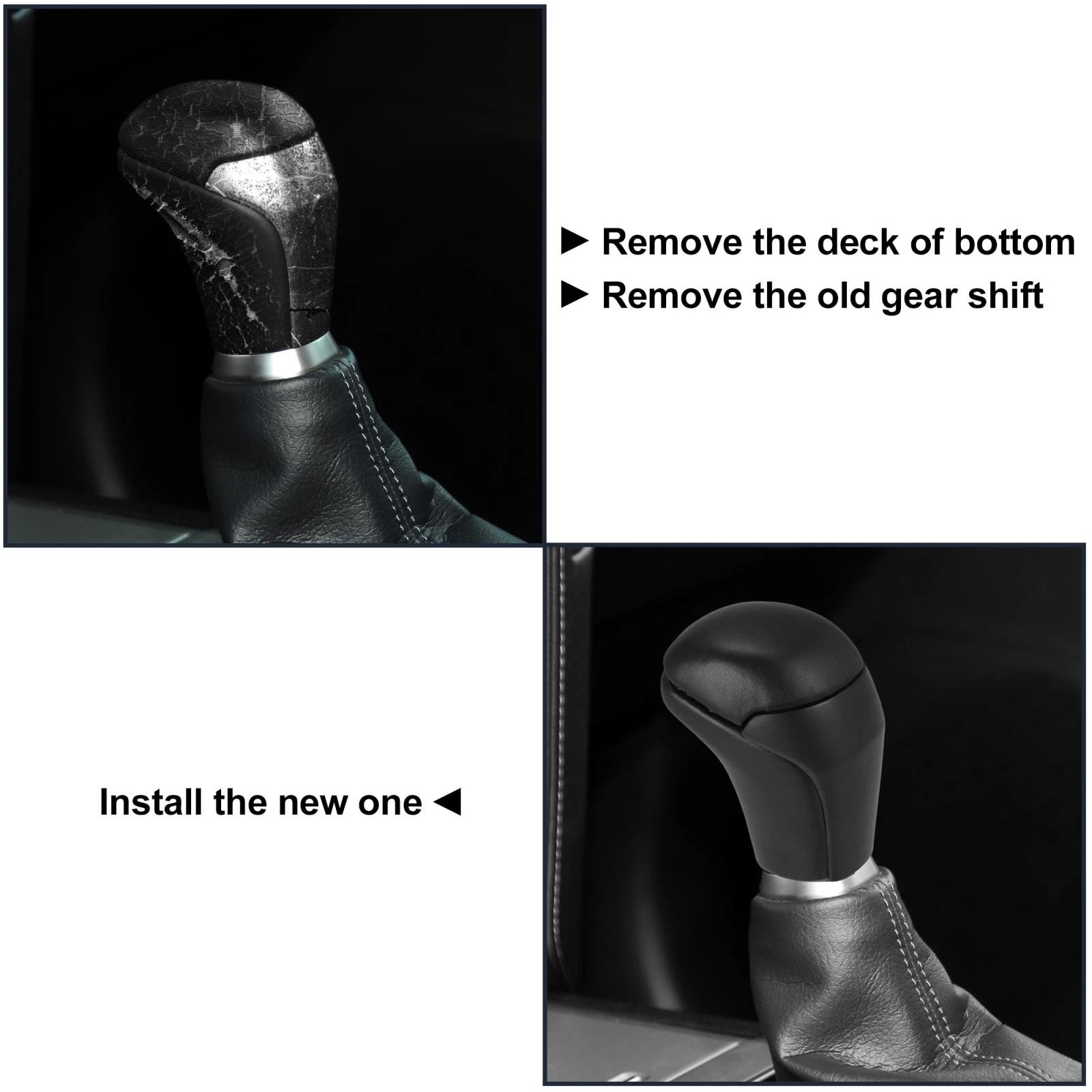 Shift Knob Automatic Gear for Toyota Tacoma Black Wood Pattern (2005–2023)