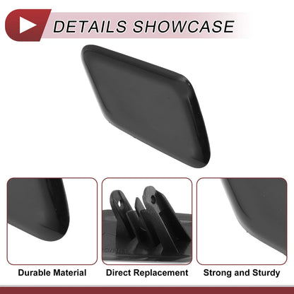 Front Right Bumper Trim Nozzle Cover No.39863944 for Volvo C30 (2010–2013) Black