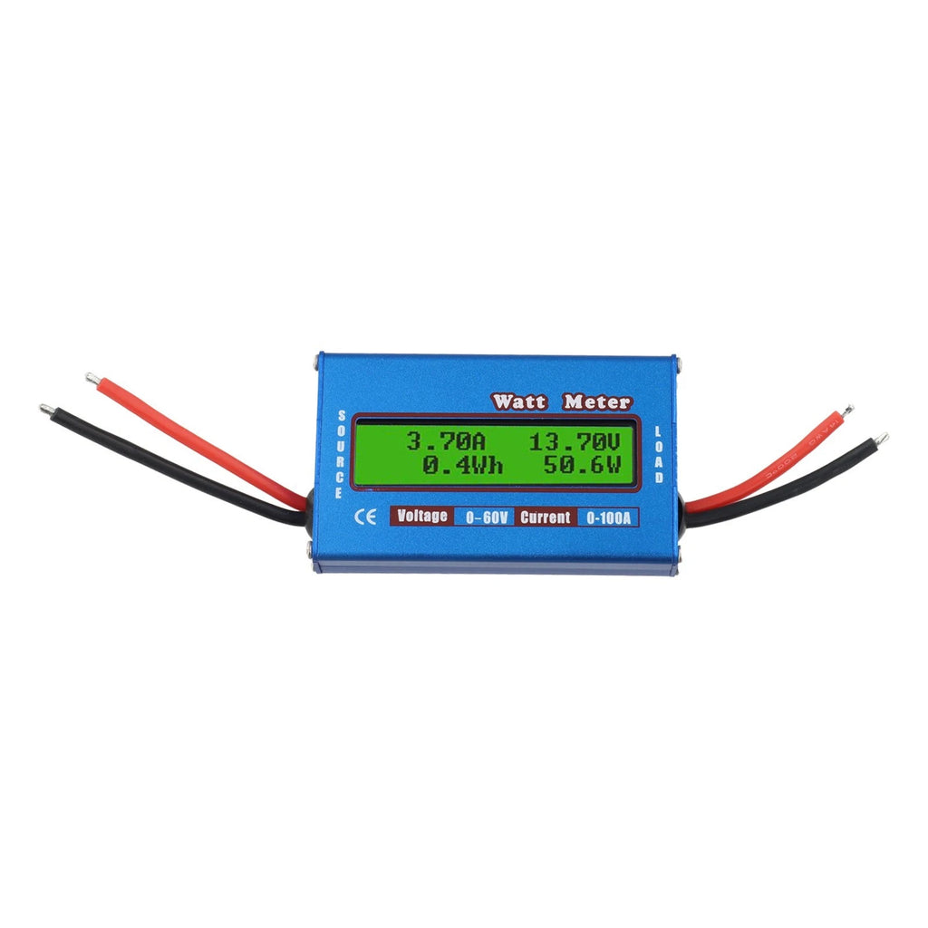 12V 24V Solar Wind Analyzer with Dual Line LCD Display for Power Testing
