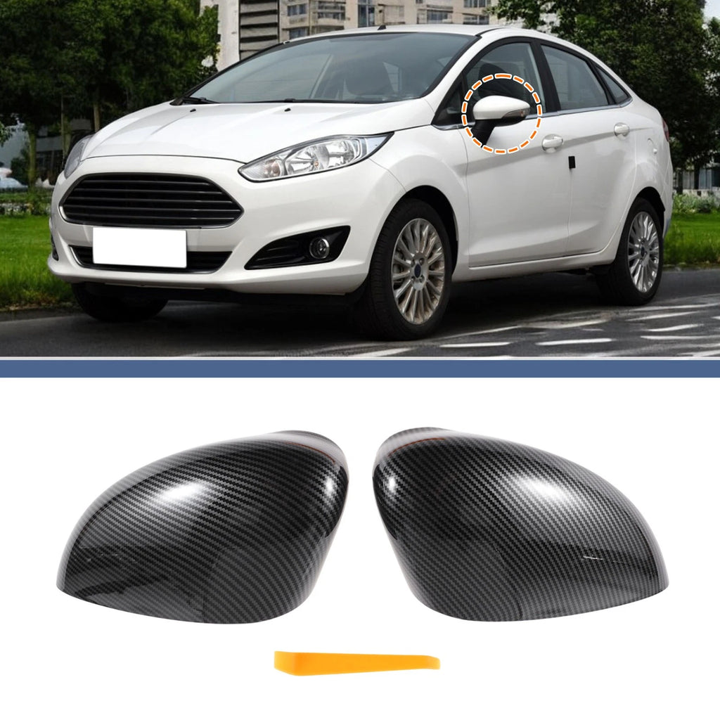 Mirror Cover Cap Set for Ford Fiesta MK7 (2008–2017)