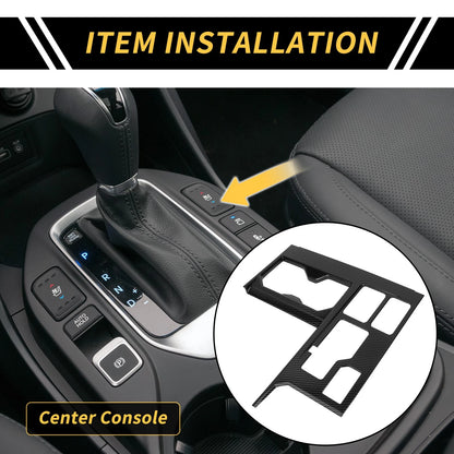 Gear Shift Frame Panel Cover Carbon Fiber Pattern for Toyota Tundra (2022–2024)