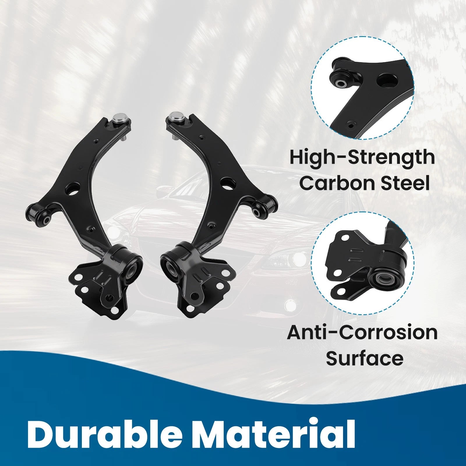 Front Lower Control Arms w/Ball Joint Assembly for Mazda 3 (2010–2013)