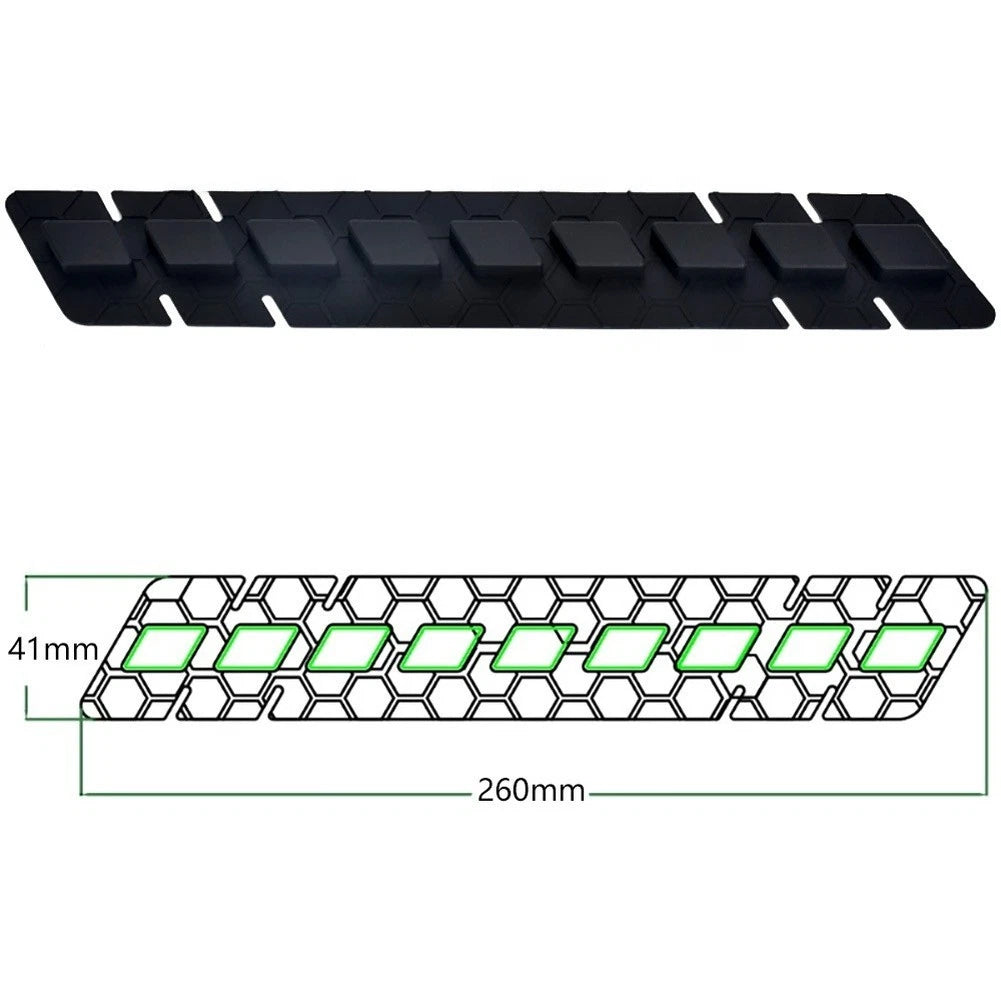 Silicone Bike Chain Protector for Bicycle Frame 260x41mm Black