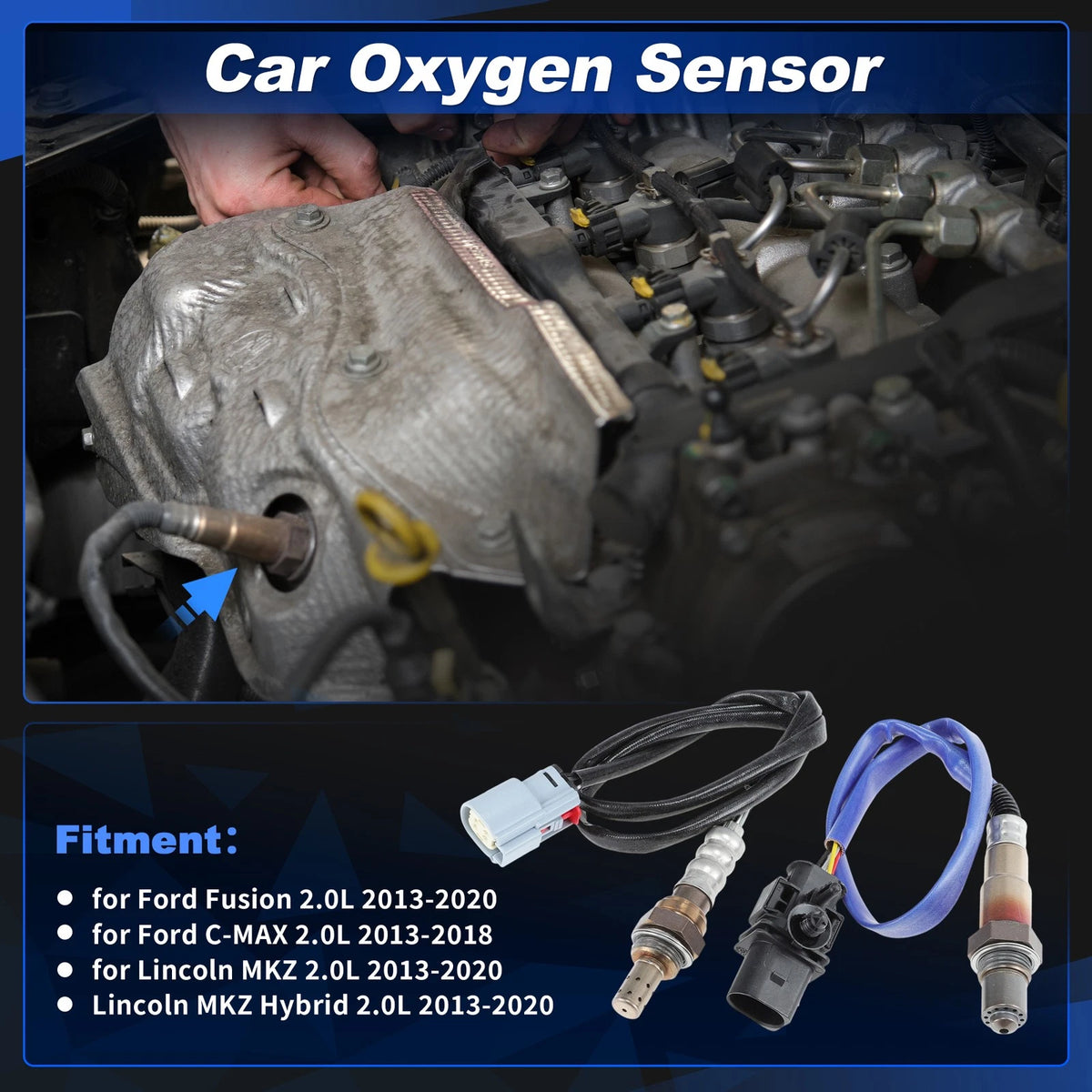 Upstream & Downstream O2 Sensors for Ford Fusion 2.0L (2013–2020) 2345068/234457