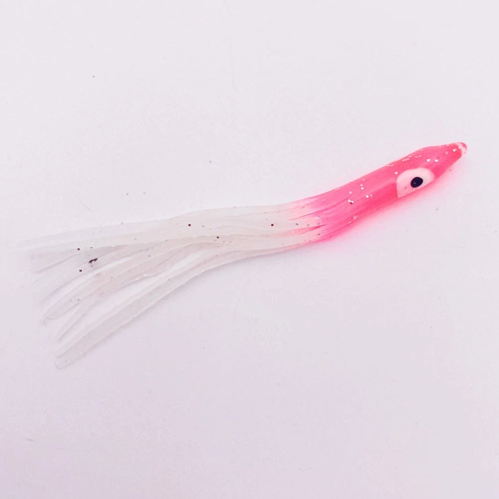 Pack of 10 Squid Fishing Lures Glow in the Dark Luminous Effect