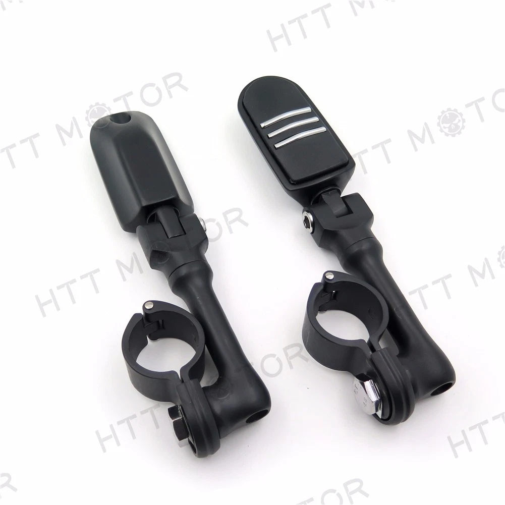 Adjustable Foot Peg for Triumph Rocket & Yamaha (1.5", Black)