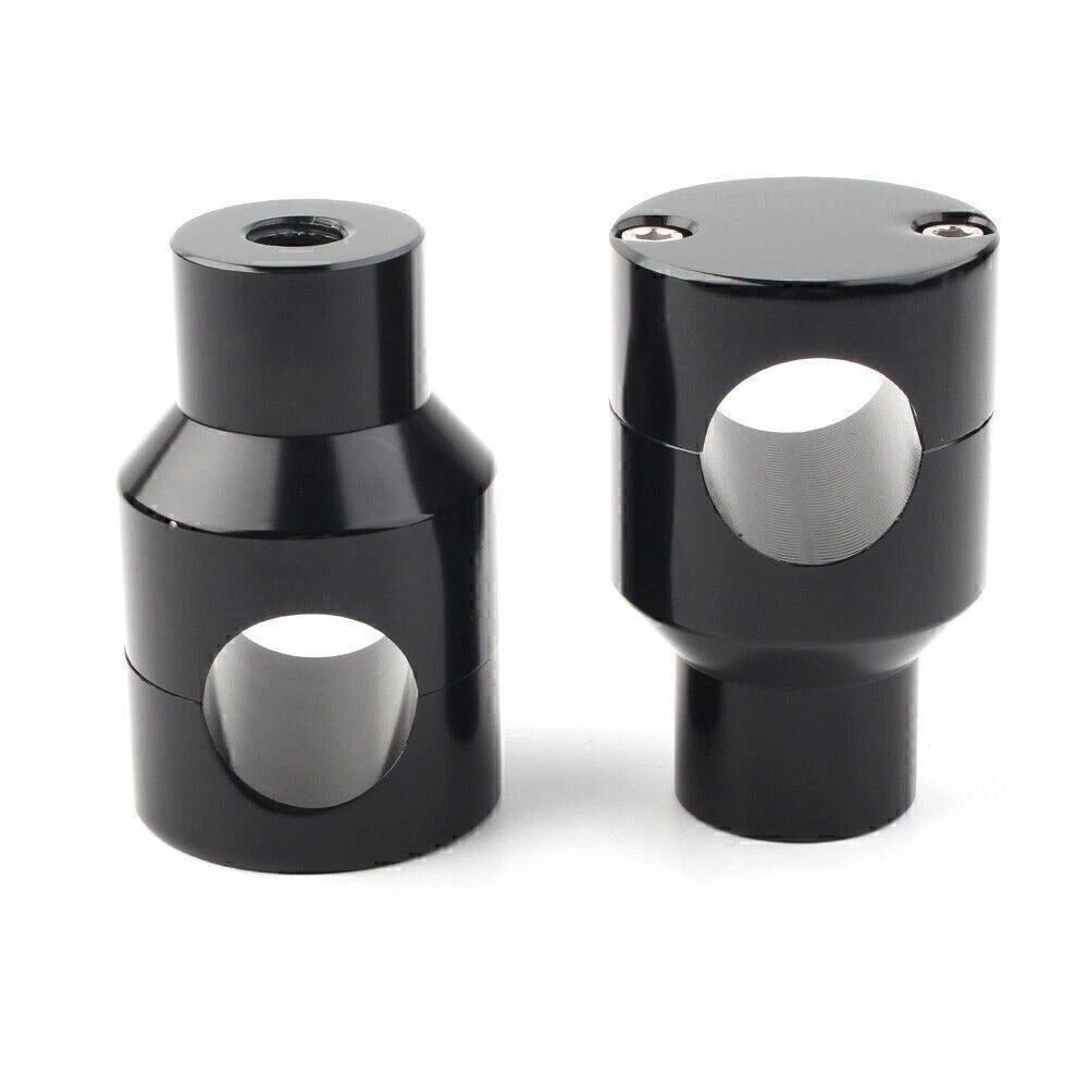 1" Handlebar Mount Adapter Risers Clamp for Harley Honda (Motorcycle)