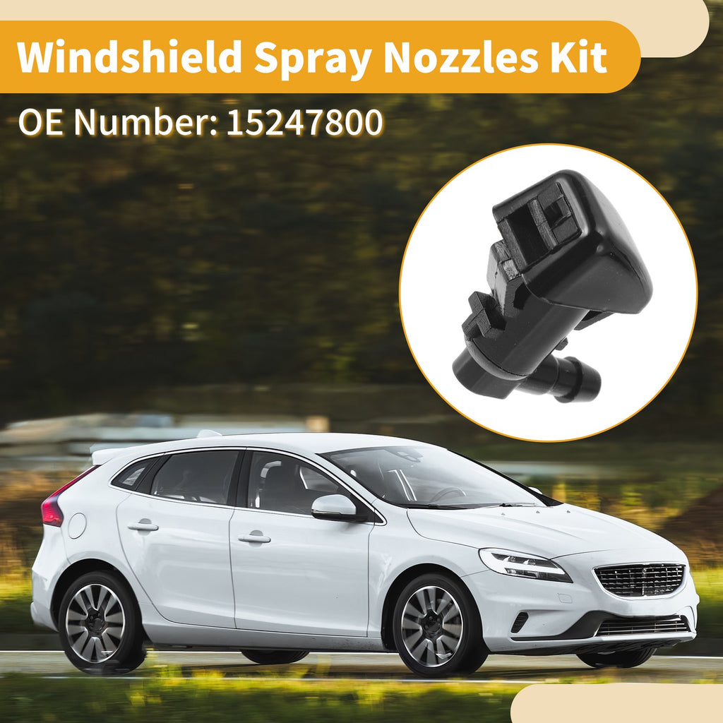 Windshield Washer Nozzle Kit Front Set for Chevrolet Malibu (2008–2012)