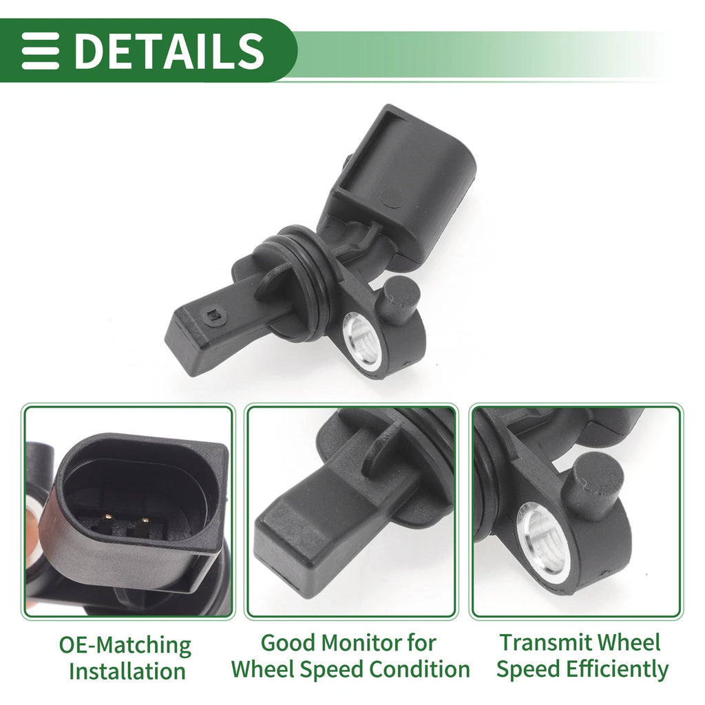 ABS Wheel Speed Sensor No. 2H0927808A for Audi A3 (1996–2003) Rear Right