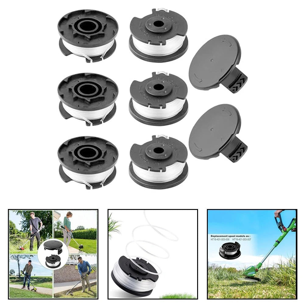 Set of 6 Replacement Spools for Hyper Tough String Trimmers (16ft)