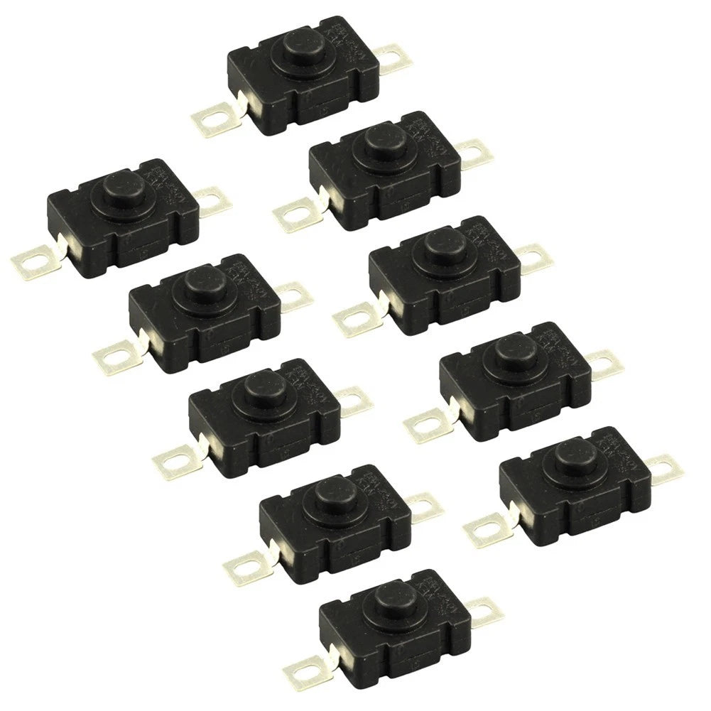 Pack of 10 KAN28 Push Button Switch 1.5A 250V 18x12mm
