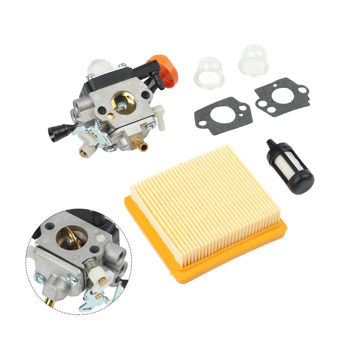 Carburetor Kit with Bulbs for FS89 FS91 FS111 FS111R FS111RX