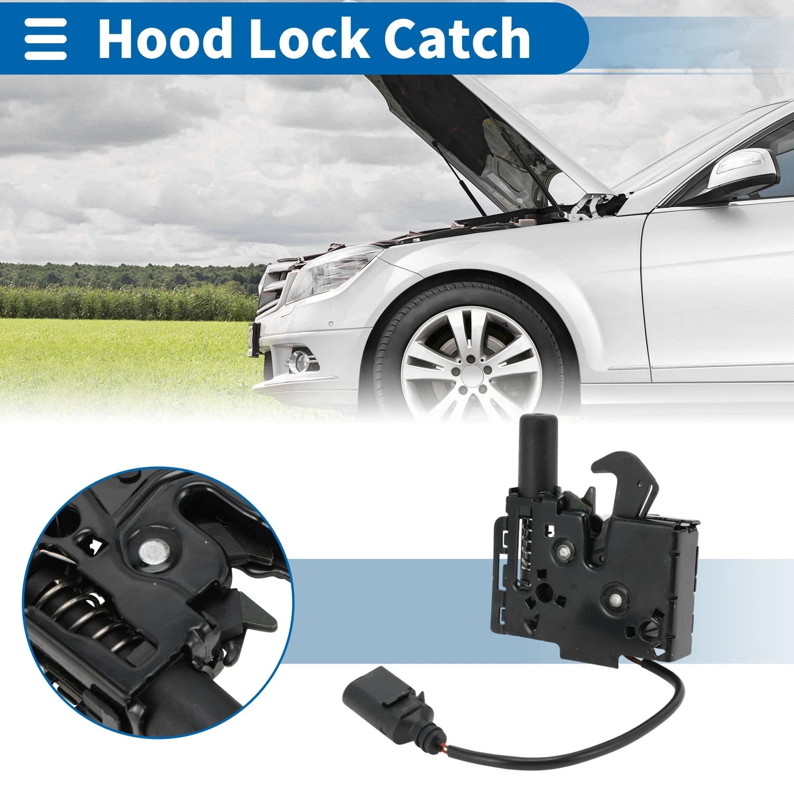 Hood Latch Assembly for Audi A6 (2012–2018) 4K0823509