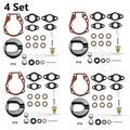 4X Carburetor Repair Kit for Johnson Evinrude 1.5/2/3HP (1980–1990) 18-7043 382048 383052