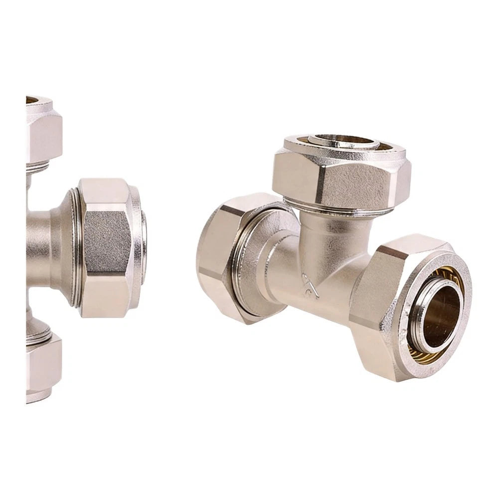 2 Pack 3/4 Tee Quick Connect Air Fitting for Compressed Air Systems