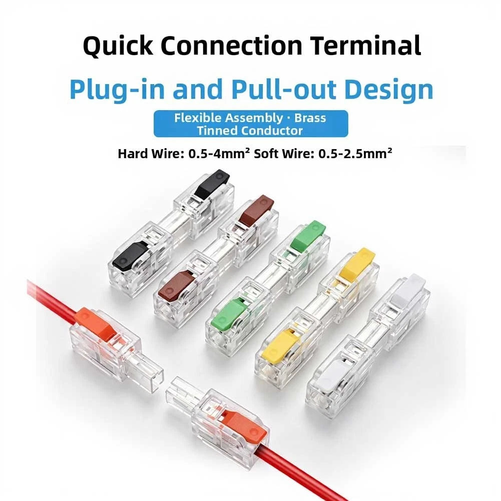 10Pcs Wire Connectors for Lamps Fans LED Strips
