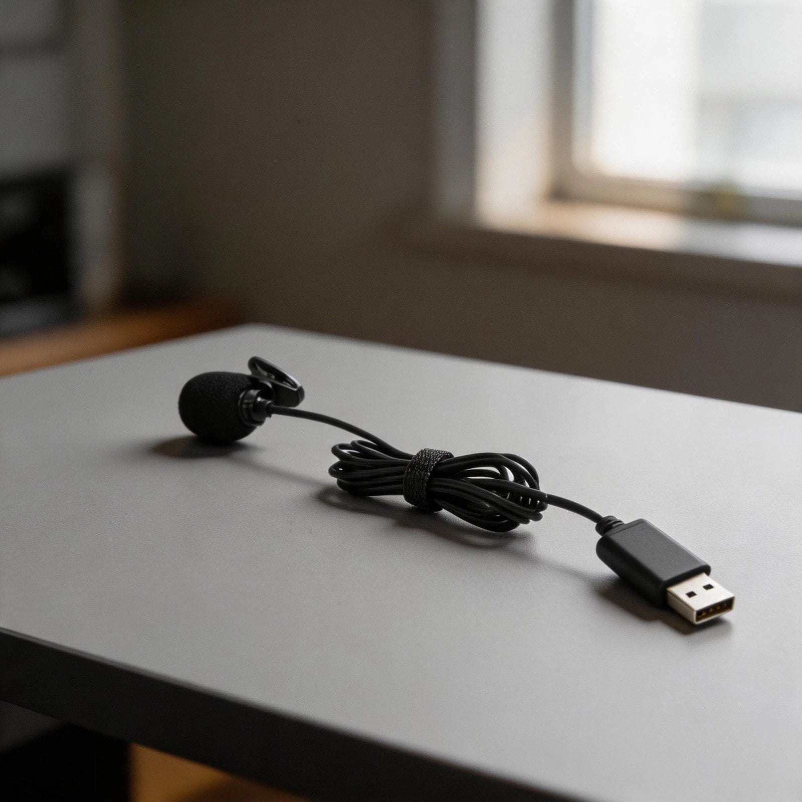 USB Lavalier Microphone for Smartphone and Vehicle Use