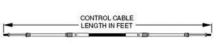 Control Cable 13' Morse 33 Type for Yamaha Suzuki Honda Tohatsu Chriscraft