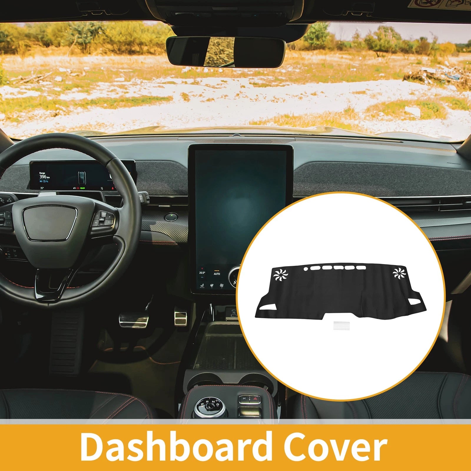Dashboard Cover for Toyota Corolla 2019–2021 Anti-Slip Black 1 Pc