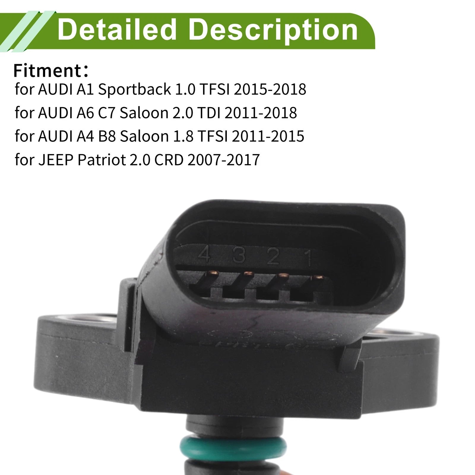 MAP Sensor No. 0281002848 for Audi A1 Sportback TFSI (2010–2018)