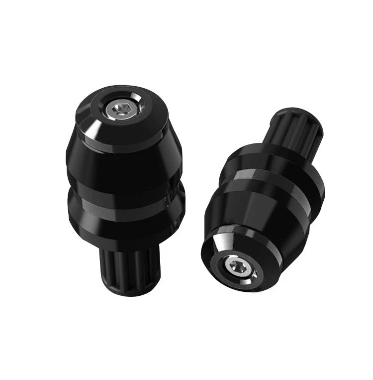 CNC 7/8" 22mm Handlebar Grips Bar End Slider Cap Plugs for Universal Motorcycle