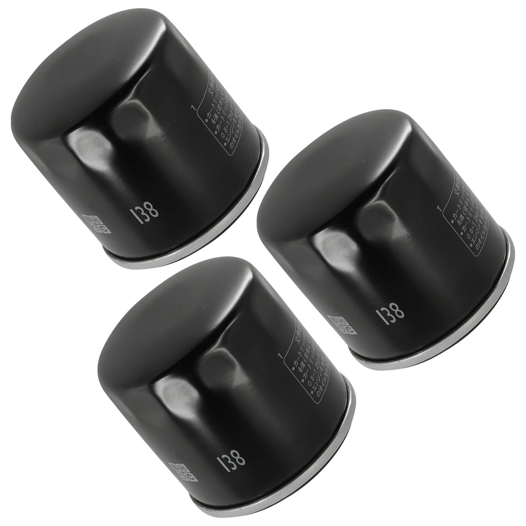 Oil Filter 3 Pack Replacement for Suzuki GSF1250 S Bandit (2007–2013)