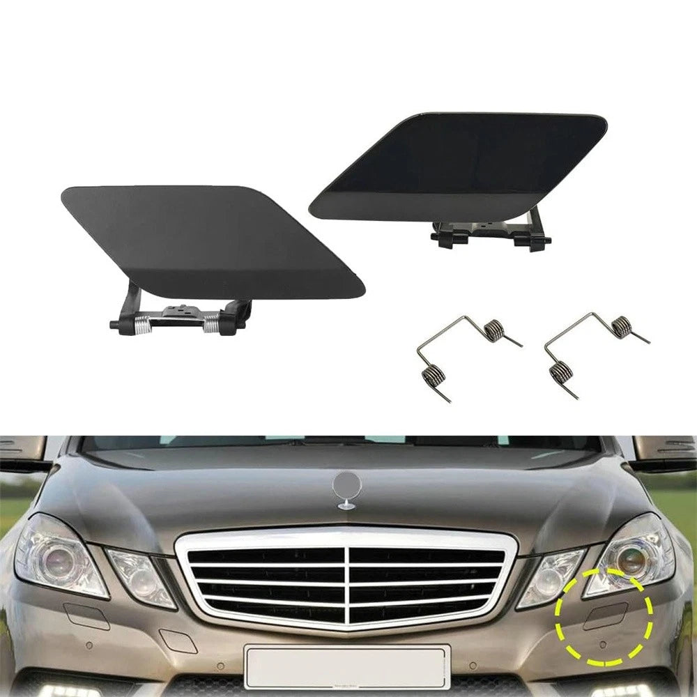 LH & RH Front Headlight Washer Cover Cap For Mercedes-Benz E-Class W212 2009-13