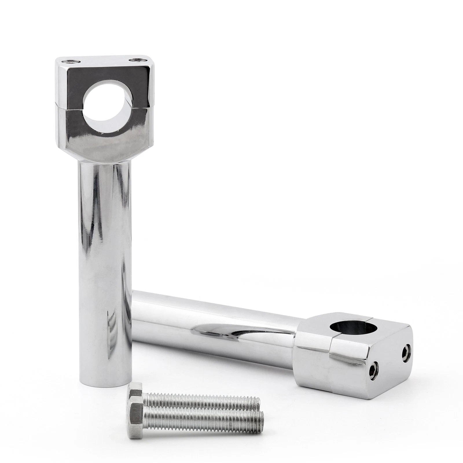 6" Motorcycle Handlebar Riser Set for 1" Bar Chrome (Fit)