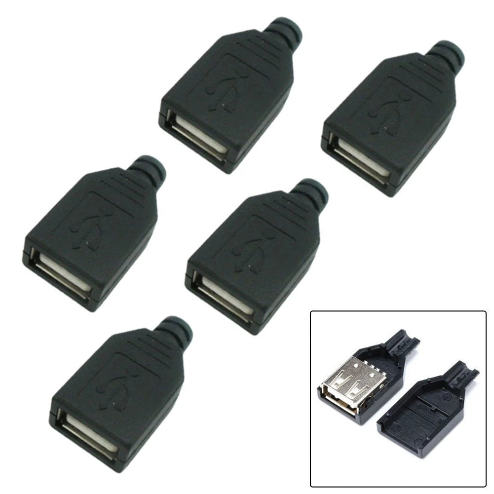 USB Female Socket Connector for Mobile Devices (USB 2.0, 5V)